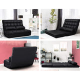 NNEDSZ 2-seater Adjustable Lounge Sofa - Black