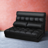 NNEDSZ 2-seater Adjustable Lounge Sofa - Black