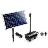 NNEDSZ 1400L/H Submersible Fountain Pump with Solar Panel