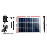 NNEDSZ 1400L/H Submersible Fountain Pump with Solar Panel
