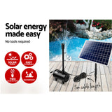 NNEDSZ 1400L/H Submersible Fountain Pump with Solar Panel