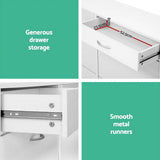 NNEDSZ 36 Pairs Shoe Cabinet Rack Organisers Storage Shelf Drawer Cupboard White