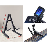 NNEDSZ 34 Inch Guitar Classical Acoustic Cutaway Wooden Ideal Kids Gift Children 1/2 Size Blue with Capo Tuner