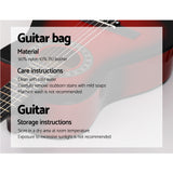 NNEDSZ 34 Inch Guitar Classical Acoustic Cutaway Wooden Ideal Kids Gift Children 1/2 Size Red with Capo Tuner