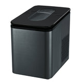 NNEDSZ 2.2L Ice Maker 12KG Portable Ice Makers Cube Tray Bar Home Countertop Black