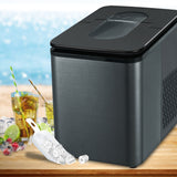 NNEDSZ 2.2L Ice Maker 12KG Portable Ice Makers Cube Tray Bar Home Countertop Black