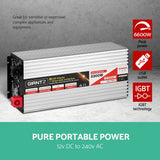 NNEDSZ 3300W Puresine Wave DC-AC Power Inverter