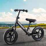 NNEDSZ Kids Balance Bike Ride On Toys Push Bicycle Wheels Toddler Baby 12 Bikes Black