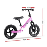 NNEDSZ Kids Balance Bike Ride On Toys Push Bicycle Wheels Toddler Baby 12 Bikes Pink