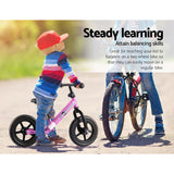 NNEDSZ Kids Balance Bike Ride On Toys Push Bicycle Wheels Toddler Baby 12 Bikes Pink