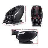 NNEDSZ 3D Electric Massage Chair Shiatsu SL Track Full Body 58 Air Bags Black