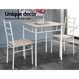 NNEDSZ 3 Piece Dining Set - Natural