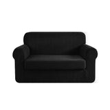 NNEDSZ 2-piece Sofa Cover Elastic Stretch Couch Covers Protector 2 Steater Black