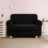 NNEDSZ 2-piece Sofa Cover Elastic Stretch Couch Covers Protector 2 Steater Black