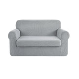 NNEDSZ 2-piece Sofa Cover Elastic Stretch Couch Covers Protector 2 Steater Grey