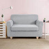 NNEDSZ 2-piece Sofa Cover Elastic Stretch Couch Covers Protector 2 Steater Grey