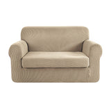 NNEDSZ 2-piece Sofa Cover Elastic Stretch Couch Covers Protector 2 Steater Sand