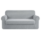 NNEDSZ 2-piece Sofa Cover Elastic Stretch Couch Covers Protector 3 Steater Grey