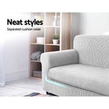 NNEDSZ 2-piece Sofa Cover Elastic Stretch Couch Covers Protector 3 Steater Grey