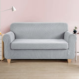 NNEDSZ 2-piece Sofa Cover Elastic Stretch Couch Covers Protector 3 Steater Grey