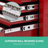 NNEDSZ 14 Drawers Toolbox Chest Cabinet Mechanic Trolley Garage Tool Storage Box