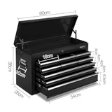 NNEDSZ 9 Drawer Mechanic Tool Box Storage - Black