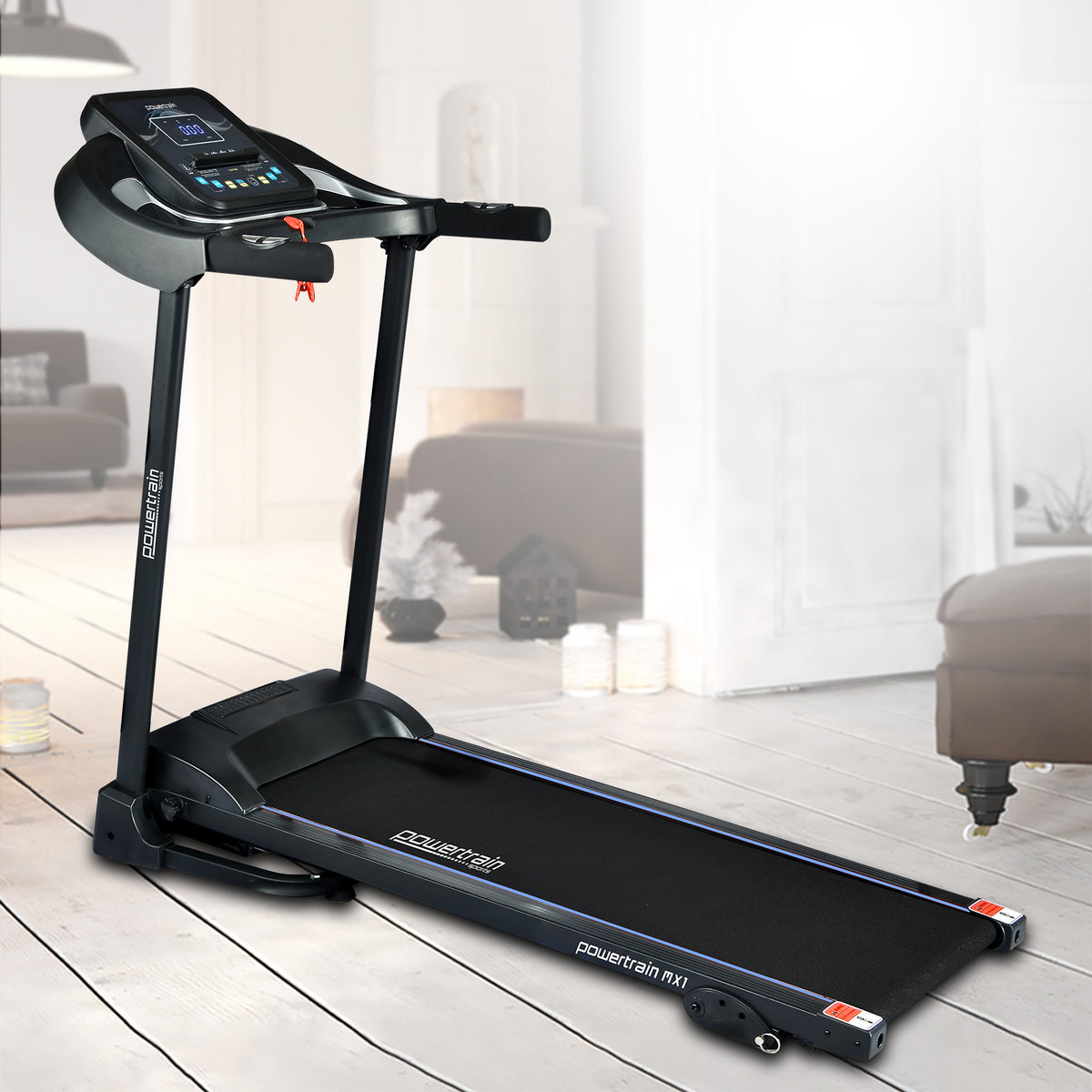 NNEDPE Powertrain MX1 Foldable Home Treadmill for Cardio Jogging Fitne
