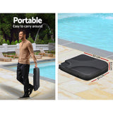 NNEDSZ 3M Umbrella with 50x50cm Base Outdoor Umbrellas Cantilever Patio Sun Beach UV Navy