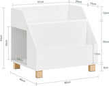 NNEDSZ Kids Storage Bookcase 3 Compartments, White