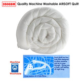 NNEDSZ 350gsm Quality Airsoft Quilt Queen