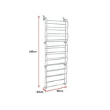 NNEDSZ 36 Pair Shoe Holder Organiser Over The Door Hanging Shelf Rack Storage Hook
