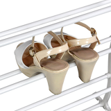 NNEDSZ 36 Pair Shoe Holder Organiser Over The Door Hanging Shelf Rack Storage Hook