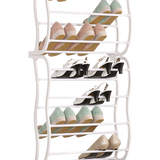 NNEDSZ 36 Pair Shoe Holder Organiser Over The Door Hanging Shelf Rack Storage Hook