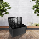 NNEDSZ Deck Box Outdoor Storage Plastic Bench Box 450 Litre