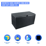 NNEDSZ Deck Box Outdoor Storage Plastic Bench Box 450 Litre