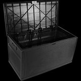 NNEDSZ Deck Box Outdoor Storage Plastic Bench Box 450 Litre