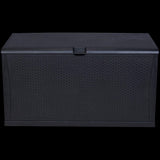 NNEDSZ Deck Box Outdoor Storage Plastic Bench Box 450 Litre