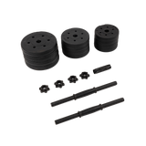 NNEDSZ 20kg Dumbbell Set Home Gym Fitness Exercise Weights Bar Plate