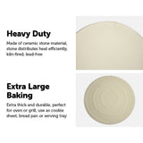NNEDSZ 38cm XL Pizza & Baking Stone for BBQ/Oven/Grill
