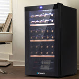 NNEDSZ 34 Bottles Wine Cooler Compressor Chiller Beverage Fridge
