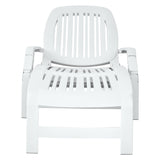 NNECW Outdoor Chaise Lounge Chair with Storage Box