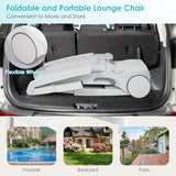 NNECW Outdoor Chaise Lounge Chair with Storage Box