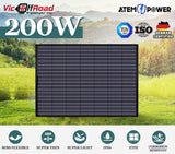 NNEDSZ 200W 12V Flexible Solar Panel Mono Generator Charge Power Caravan Camping