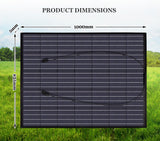 NNEDSZ 200W 12V Flexible Solar Panel Mono Generator Charge Power Caravan Camping