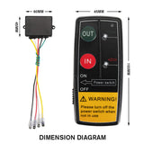 NNEDSZ 2pcs Wireless Winch Remote Control Switch Recovery Handset 4WD