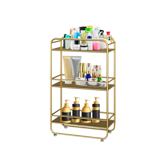 NNEAGS 3 Tier Rectangular Bathroom Shelf Multifunctional Storage Display Rack Organiser