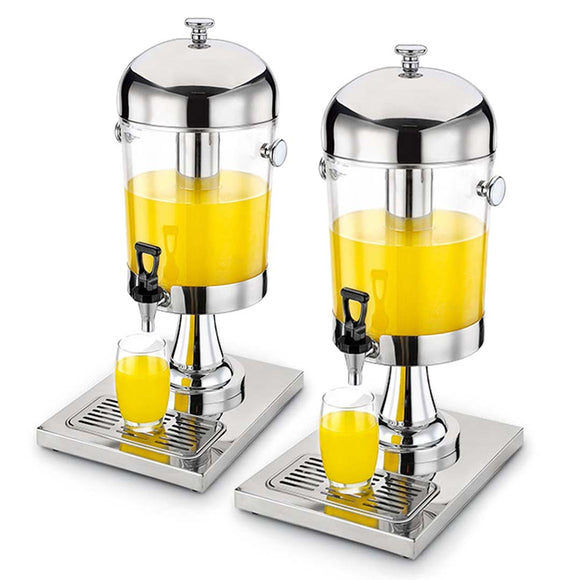 NNEAGS 2X Single 8L Juicer Water Milk Coffee Pump Beverage Drinking Utensils