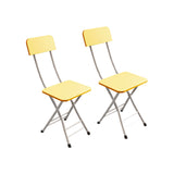 NNEAGS Yellow Foldable Chair Space Saving Lightweight Portable Stylish Seat Home Decor