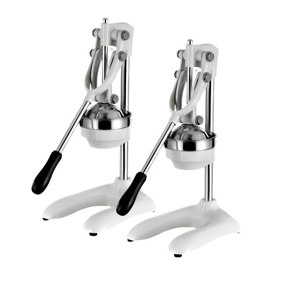 NNEAGS 2X Stainless Steel Manual Juicer Hand Press Juice Extractor Squeezer Lemon Orange Citrus White