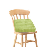 NNEAGS Green Square Cushion Soft Leaning Plush Backrest Throw Seat Pillow Home Office Sofa Decor